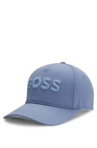 Kids’ cotton-twill cap with embroidered logo