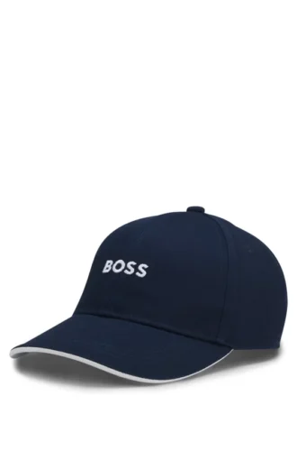 Kids’ cotton-twill cap with embroidered logo