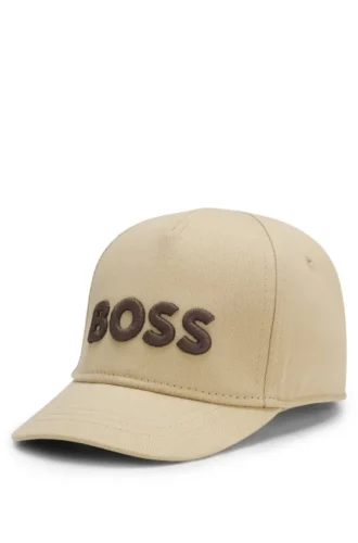 Kids’ cotton-twill cap with embroidered logo