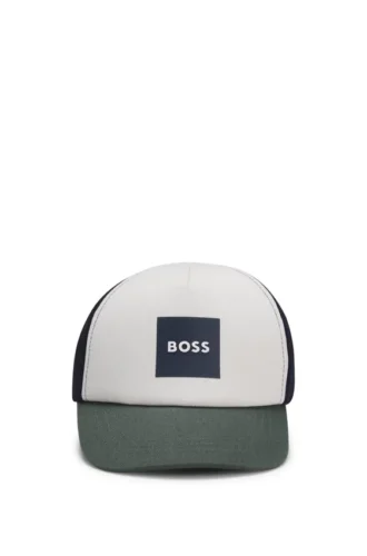 Kids’ cotton-twill cap with mesh back