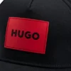 Kids’ cotton-twill cap with red rubber logo label