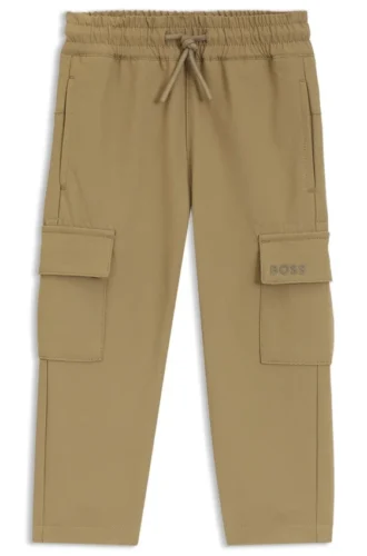 Kids’ crinkled-fleece sweatpants with cargo pockets