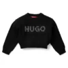 Kids’ cropped sweater with studded logo Kids’ cropped sweater with studded logo