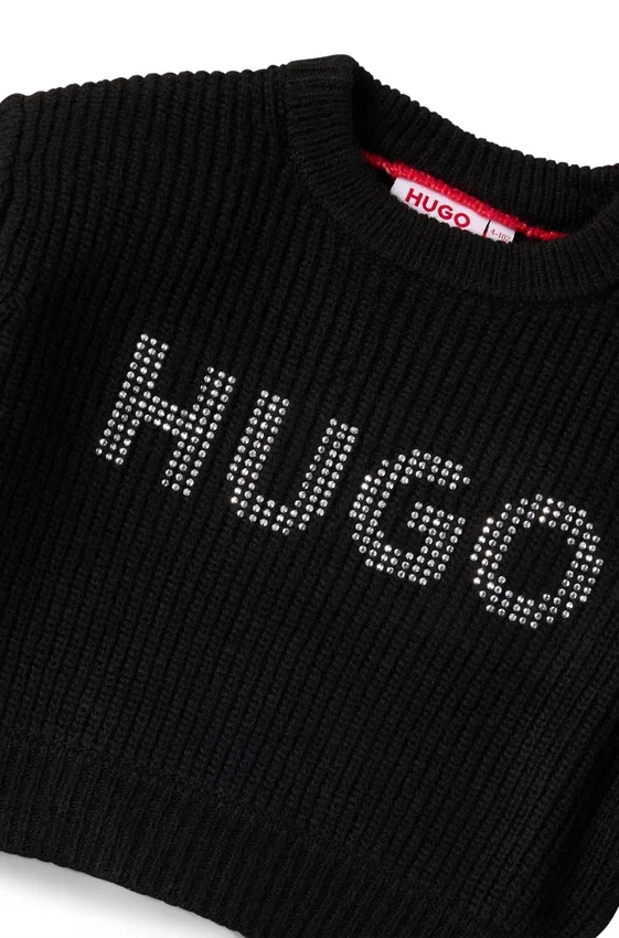 Kids’ cropped sweater with studded logo Kids’ cropped sweater with studded logo