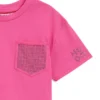 Kids’ cropped T-shirt with contrast pocket Kids’ cropped T-shirt with contrast pocket