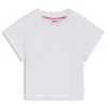 Kids’ cropped T-shirt with iridescent logo Kids’ cropped T-shirt with iridescent logo