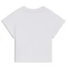 Kids’ cropped T-shirt with iridescent logo Kids’ cropped T-shirt with iridescent logo