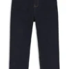 Kids’ dark-blue loose-fit jeans in stretch denim Kids’ dark-blue loose-fit jeans in stretch denim