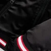 Kids’ double-logo bomber jacket in satin Kids’ double-logo bomber jacket in satin