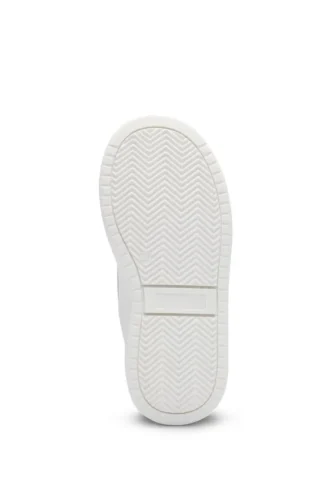 Kids’ double-logo trainers in leather