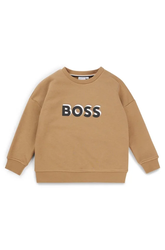 Kids’ embossed-logo sweatshirt in a cotton blend Kids’ embossed-logo sweatshirt in a cotton blend