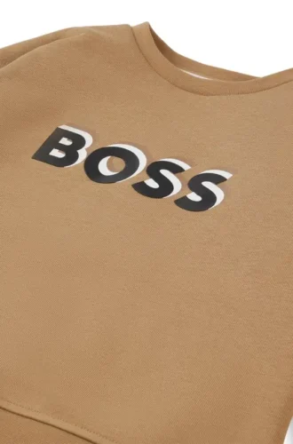 Kids’ embossed-logo sweatshirt in a cotton blend