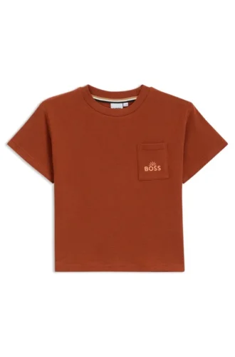 Kids’ embroidered-artwork T-shirt in cotton