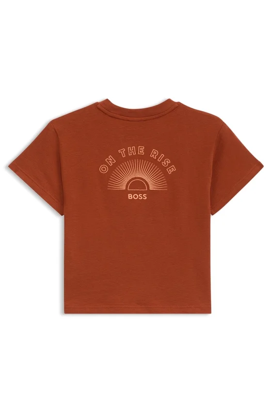 Kids’ embroidered-artwork T-shirt in cotton Kids’ embroidered-artwork T-shirt in cotton