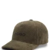 Kids’ embroidered-logo cap in corduroy