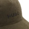 Kids’ embroidered-logo cap in corduroy