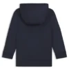 Kids’ embroidered-logo hoodie with zip front