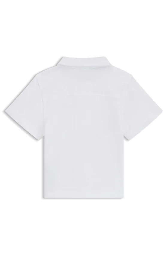 Kids’ embroidered-logo polo shirt in cotton Kids’ embroidered-logo polo shirt in cotton