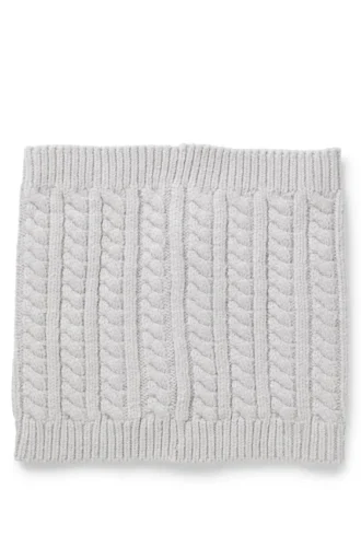 Kids’ embroidered-logo snood with cable knit Kids’ embroidered-logo snood with cable knit
