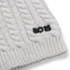 Kids’ embroidered-logo snood with cable knit Kids’ embroidered-logo snood with cable knit