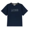 Kids’ embroidered-logo T-shirt in stretch cotton Kids’ embroidered-logo T-shirt in stretch cotton