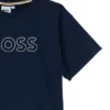 Kids’ embroidered-logo T-shirt in stretch cotton Kids’ embroidered-logo T-shirt in stretch cotton