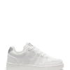 Kids’ faux-leather sneakers with logo details