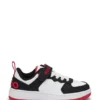 Kids’ faux-leather trainers with branded strap Kids’ faux-leather trainers with branded strap