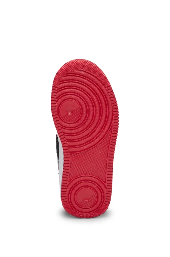 Kids’ faux-leather trainers with branded strap Kids’ faux-leather trainers with branded strap