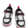 Kids’ faux-leather trainers with branded strap Kids’ faux-leather trainers with branded strap