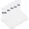 Kids’ five-pack of socks with contrast logos