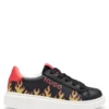 Kids’ flame-artwork trainers in nappa leather Kids’ flame-artwork trainers in nappa leather