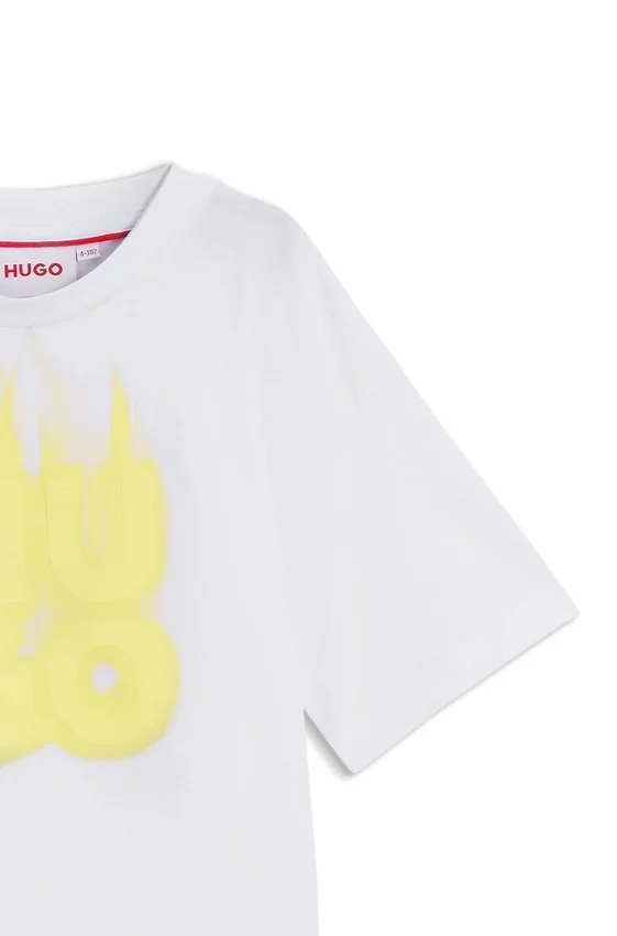 Kids’ flame-logo T-shirt in cotton Kids’ flame-logo T-shirt in cotton