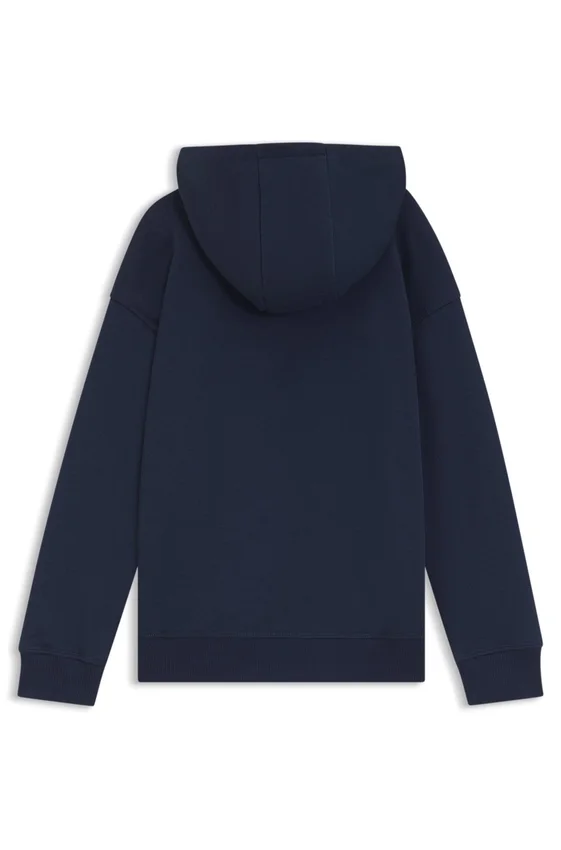 Kids’ fleece hoodie with logo print Kids’ fleece hoodie with logo print