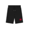 Kids’ fleece shorts with logo label