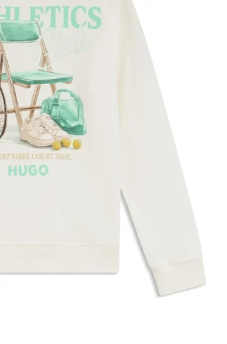 Kids’ fleece sweatshirt with sports artwork