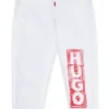 Kids’ fleece tracksuit bottoms with marker-style logo Kids’ fleece tracksuit bottoms with marker-style logo