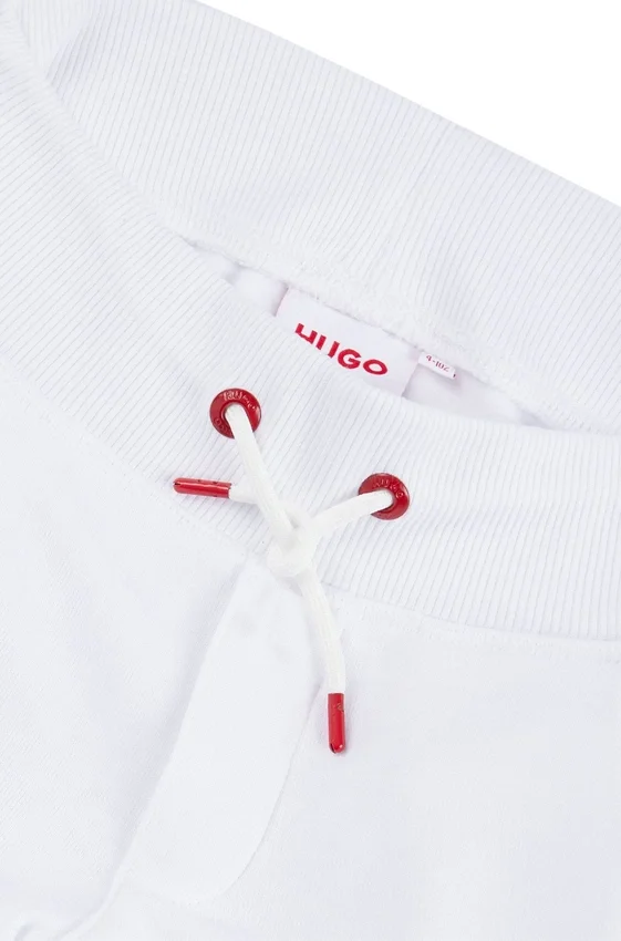 Kids’ fleece tracksuit bottoms with marker-style logo Kids’ fleece tracksuit bottoms with marker-style logo