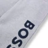 Kids’ fleece tracksuit bottoms with vertical logo print