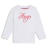Kids’ glitter-logo T-shirt in cotton