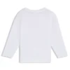 Kids’ glitter-logo T-shirt in cotton