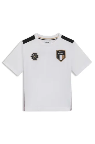 Kids’ gradient-print T-shirt in stretch jersey