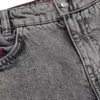 Kids’ grey loose-fit shorts in cotton denim Kids’ grey loose-fit shorts in cotton denim
