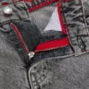 Kids’ grey loose-fit shorts in cotton denim Kids’ grey loose-fit shorts in cotton denim