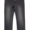 Kids’ grey slim-fit jeans in stretch denim