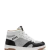 Kids’ high-top trainers in suede and mesh Kids’ high-top trainers in suede and mesh