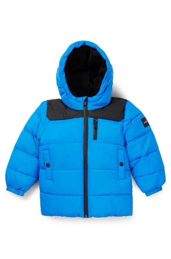 Kids’ hooded jacket with logo details Kids’ hooded jacket with logo details