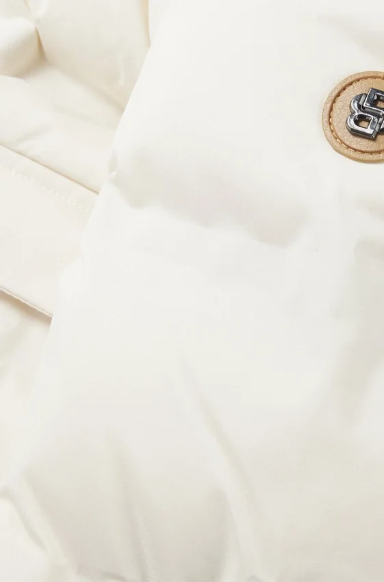 Kids’ hooded jacket with logo details Kids’ hooded jacket with logo details