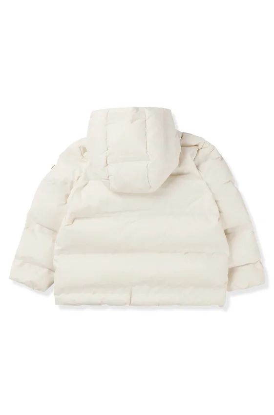 Kids’ hooded jacket with logo details Kids’ hooded jacket with logo details