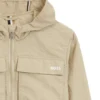 Kids’ hooded jacket with striped cuffs Kids’ hooded jacket with striped cuffs